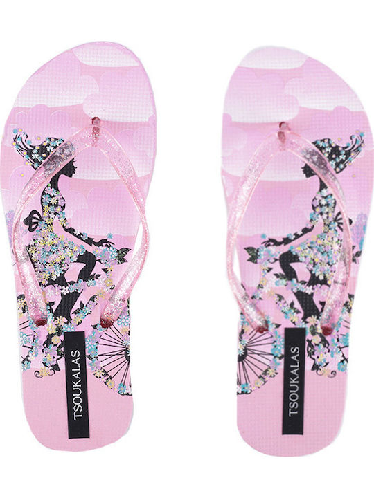 Damen Zehentrenner in Rosa Farbe