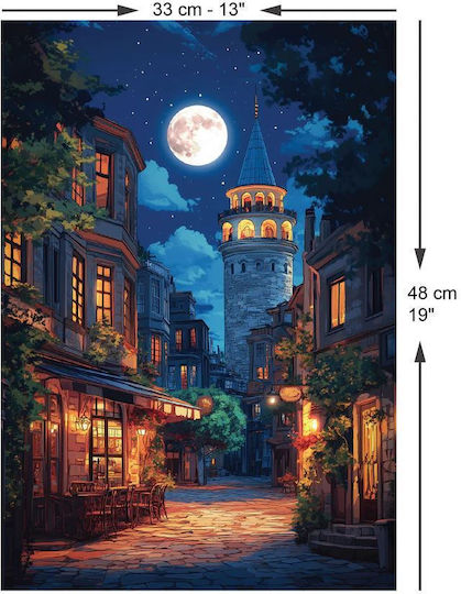Galata Bei Vollmond Puzzle 2D 500 Teile