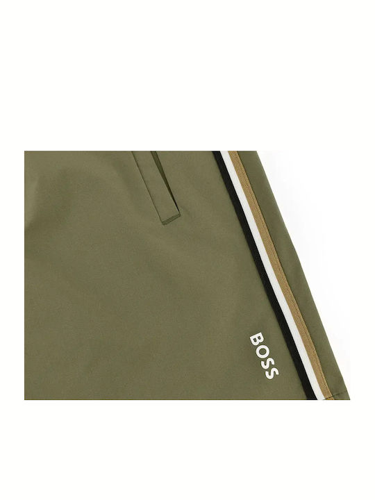 Men's Swimwear Shorts Olive Striped