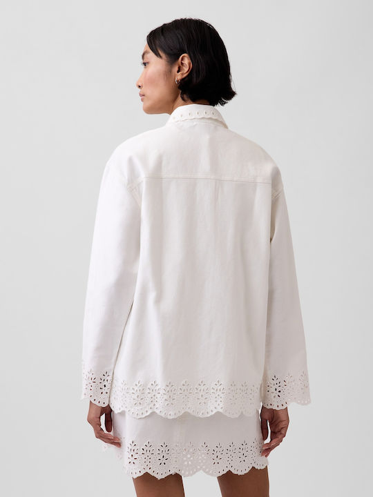 Μακρυμάνικο Γυναικείο Πουκάμισο Off White