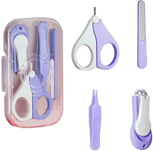 Alista Home Set Îngrijire Unghii Bebe Mov 4 Bucăți