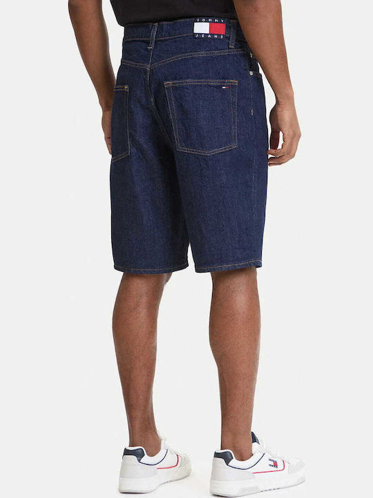 Men's Denim Bermuda Shorts Dark Blue
