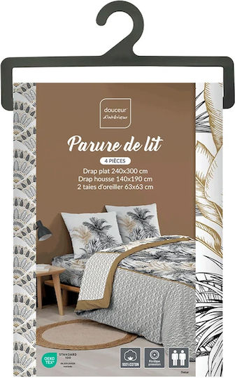 Douceur d'Intérieur Σετ Μονο 4τμχ 140x190εκ. 4 Douceur d'Intérieur Σετ Μονο 4τμχ 140x190εκ. 4