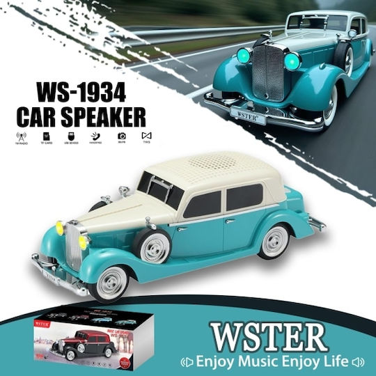 WSTER Boxă Bluetooth 10W Cu Radio Petrol WS-1934