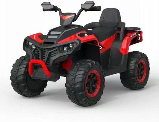 Motocicletă cu 4 roți Electrică pentru Copii 12 Volți Roșie pentru 3+ Ani