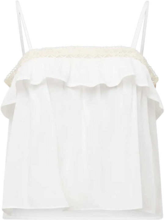 Γυναικείο Crop Top Λευκό