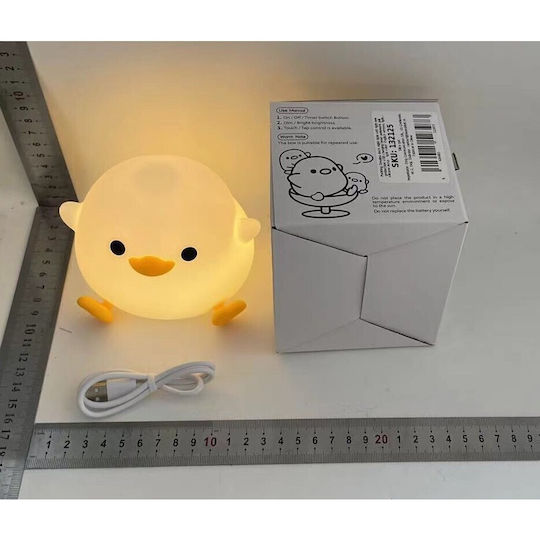 Alista Home Lampă Decorativă de Masă cu LED pentru Copii cu Atingere Albă 12.2x10.5x9.2cm