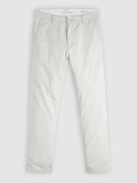 Παντελόνι Chino σε Tapered Γραμμή Λευκό