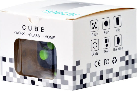 Spacer Fidget Cube Μαύρο