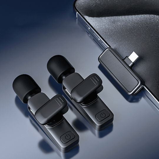 Blavec LMMK01-B Set Microfon Lavalier Wireless Clip On pentru Cameră