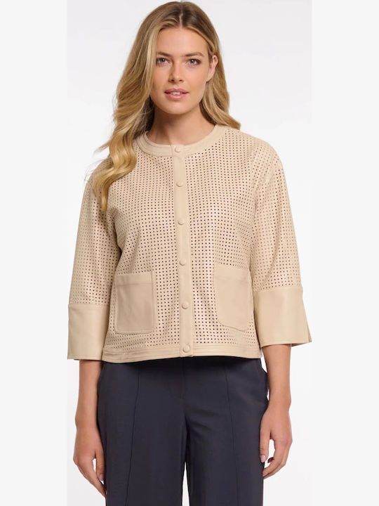Short Women's Jacket for Spring/Autumn Oat