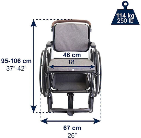 KMINA Kinder Rollstuhl K10085 Blauen
