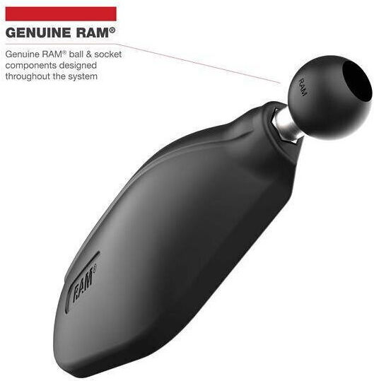 Ram Mounts Ram Tough-mirror Kit M10-1.25 Bases + M10-1.5 Adapters Long Arm Multicolor