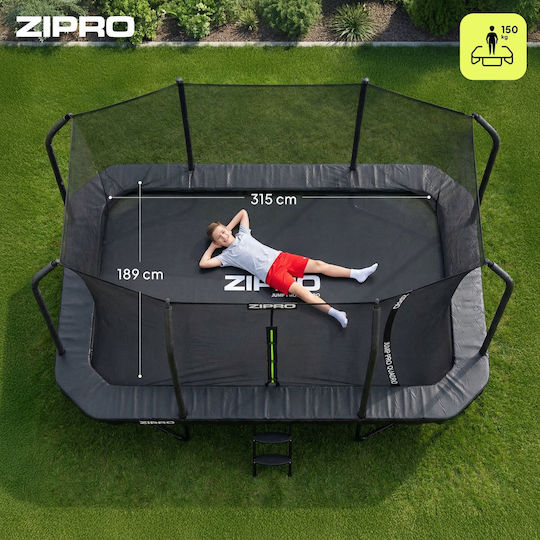 Zipro Jumppro Quadro Trampolines Outdoor 366x244cm