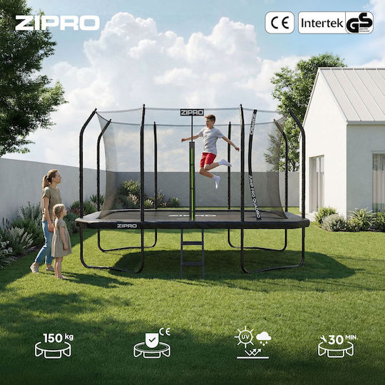Zipro Jumppro Quadro Trampolines Outdoor 366x244cm