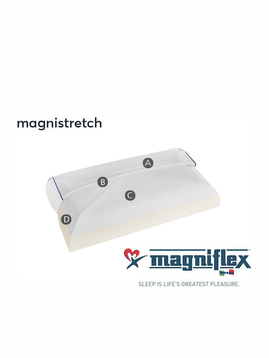 Magniflex Magnistretch Kopfkissen Schlaf Memory-Schaum Anatomisch 72x42x10cm