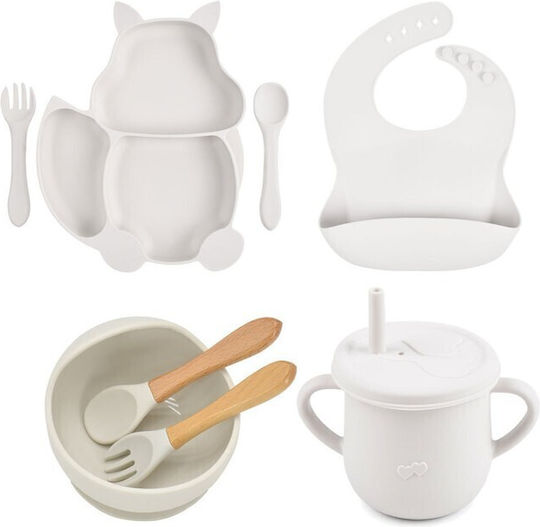 Alista Home Silicone Feeding Set White 6pcs