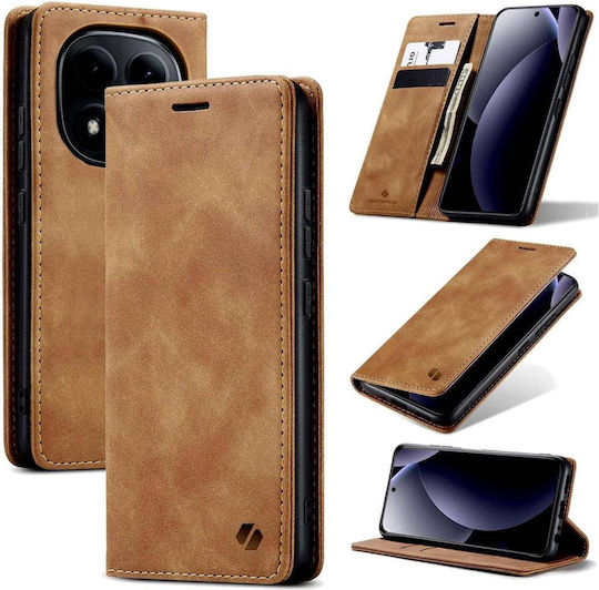 Spacecase Leather Brown Wallet (Redmi Note 15 Pro+ / Poco M8 Pro)