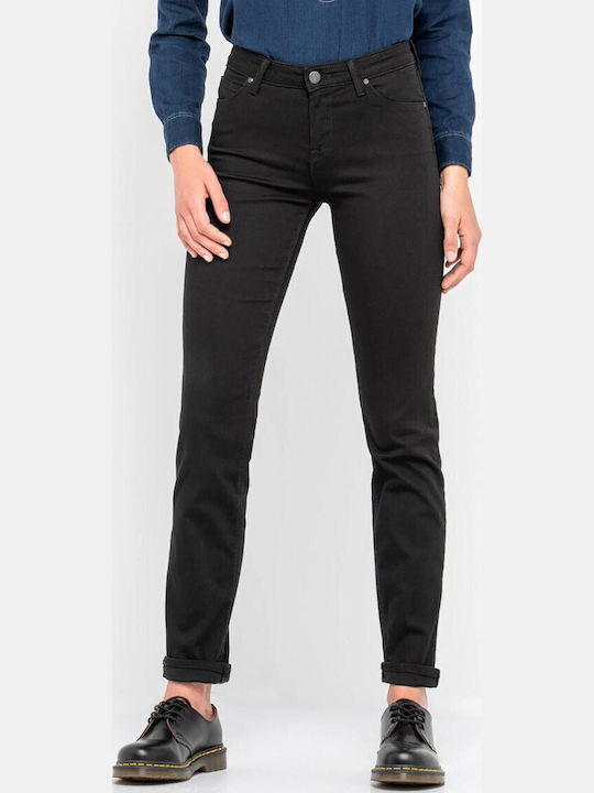 Marion High Waist Women's Jean Trousers in Regular Fit Black