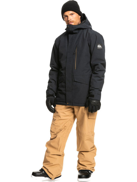 Quiksilver Mission Solid Men's Ski & Snowboard Jacket Gray EQYTJ03266-KVJ0