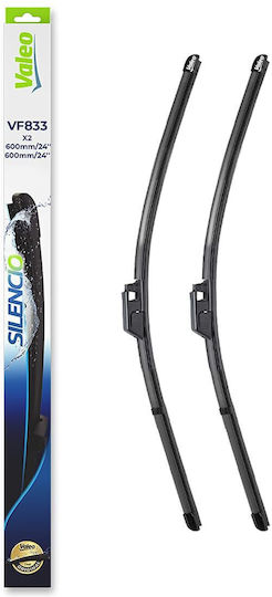 Valeo Jointless Wiper Blade Front Spoiler 600mm Bentley Continental Flying Spur 03.05-12.10 2 Pieces