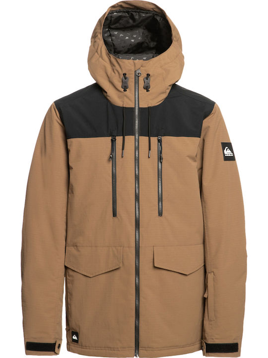 Quiksilver Fairbanks Men's Ski & Snowboard Jacket Brown EQYTJ03433-CPV0