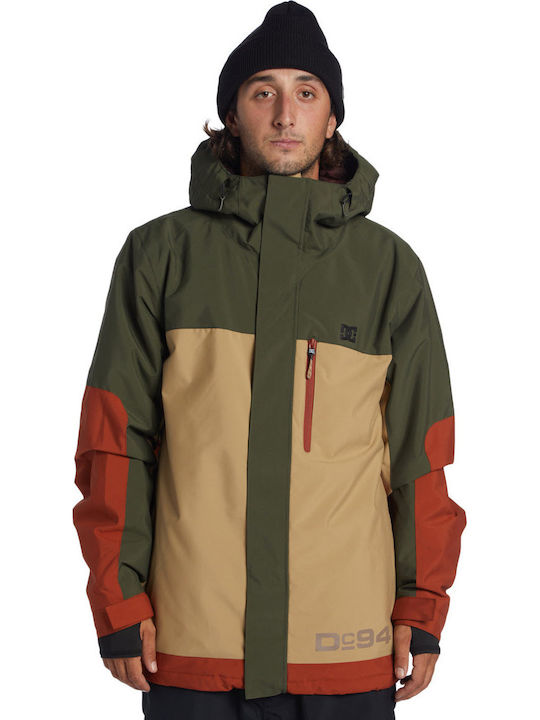 DC ADYTJ03084-CZC0 Männer Jacke aus für Ski & Snowboard Beige