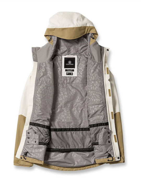 Volcom Bolt H0452413-DKA Γυναικείο Μπουφάν για Σκι & Snowboard Μπεζ