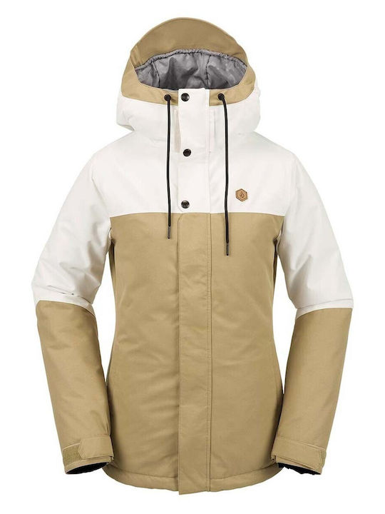Volcom Bolt H0452413-DKA Γυναικείο Μπουφάν για Σκι & Snowboard Μπεζ
