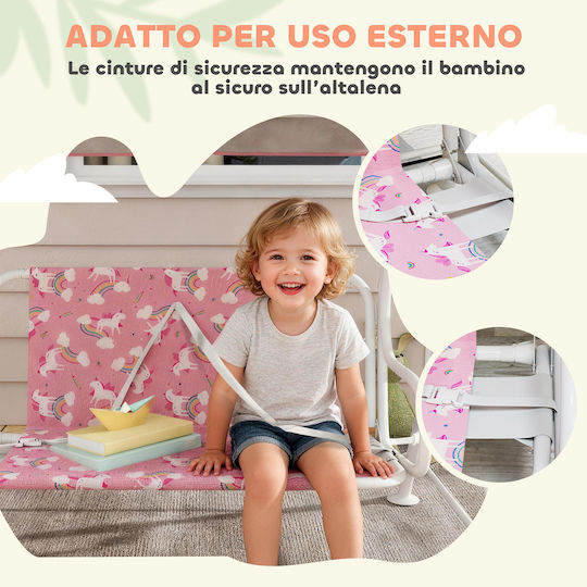 with Seat Belt Swing Hollywood 2 Seater Pink