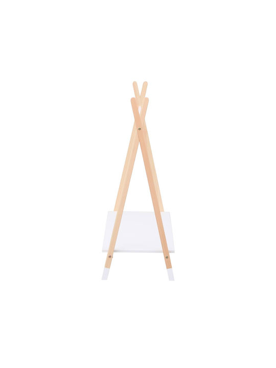 Freebox Kids Wall Hanger Multi Hook Wooden with Shelf