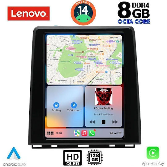 Lenovo Ηχοσύστημα Αυτοκινήτου για Renault Clio / Captur 2019 (Bluetooth/USB/WiFi/GPS/Apple-Carplay/Android-Auto) με Οθόνη Αφής 5.1"