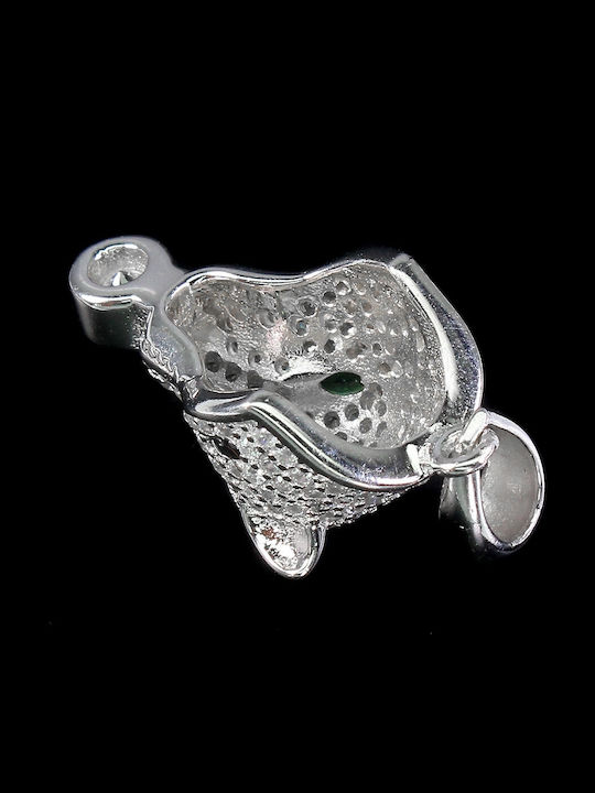 925 Silber Zarter Anhänger Aaa Zirkon Tiger
