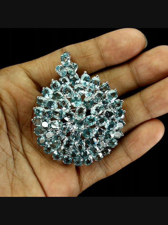Pendant Brooch Natural Zircons Certificate Pendant Brooch Natural Zircons Certificate