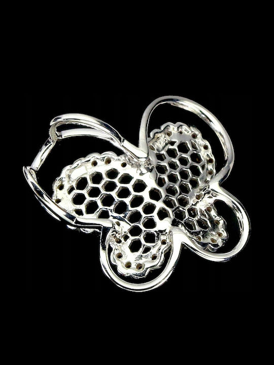 Silver Butterfly Pendant Natural Sapphires Songea
