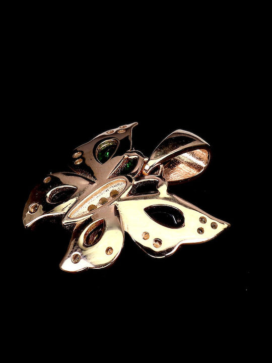 Silver Butterfly Pendant Natural Iolite Topaz Sky Blue Pink Green