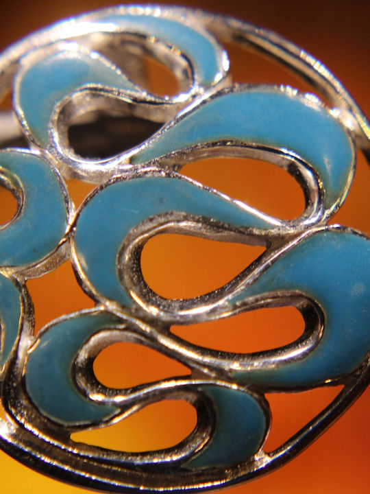 925 Silver Delicate Enamel Pendant