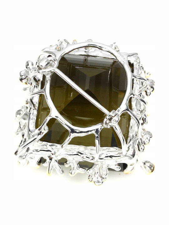 Quartz Pendant Brooch 89.19ct 925 Certificate Quartz Pendant Brooch 89.19ct 925 Certificate