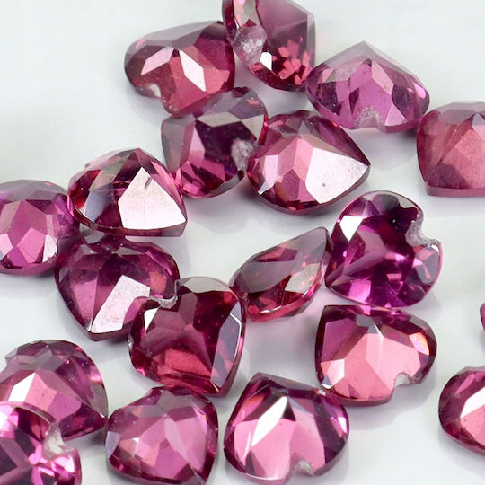 Rhodolite Granat Natürliche Steine 5.51ct 20 Stück Herzschliff