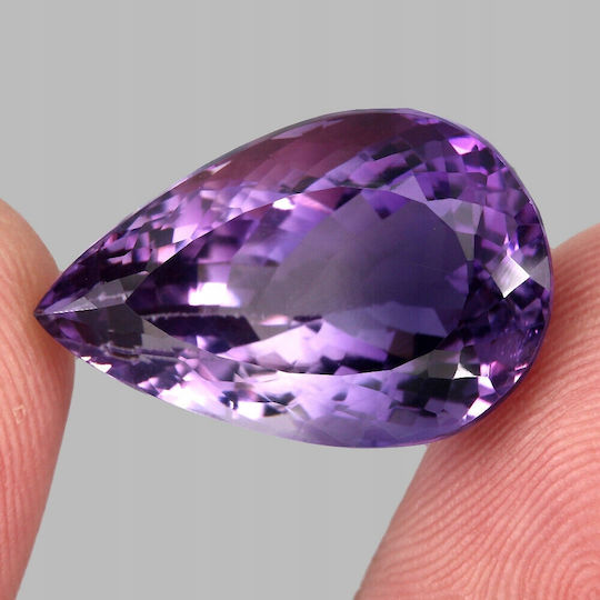Пръстен с Натурален Камък Аметист Vvs 24.01ct