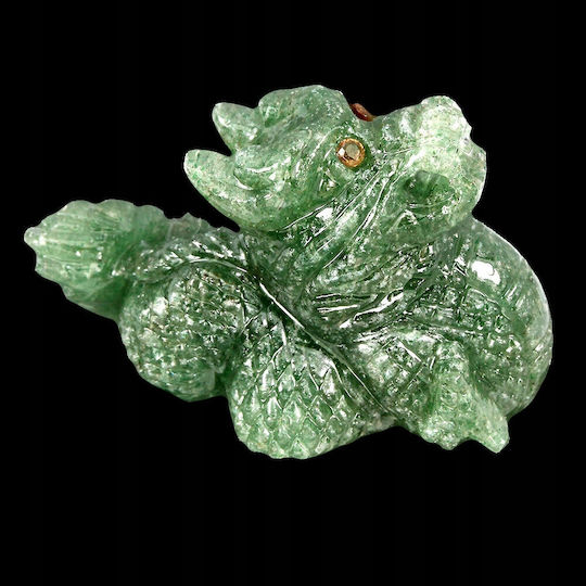 Smok Carved Aventurine Natural Stone 69.63ct