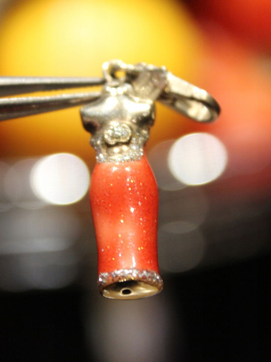 Silver Italian Pendant Charm Enamel
