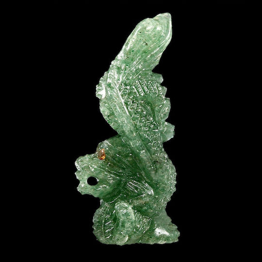 Inel Sculptat Smok Aventurin Piatră Naturală 39.7ct