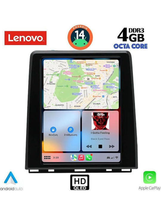 Lenovo Car Audio System for Renault Clio / Captur 2019 (Bluetooth/USB/WiFi/GPS/Apple CarPlay/Android Auto) with 9.7" Touch Screen