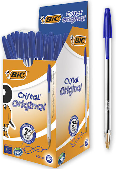 BIC Crystal Στυλό Ballpoint 50τμχ