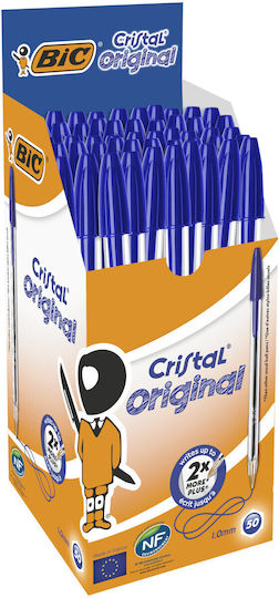 BIC Crystal Στυλό Ballpoint 50τμχ