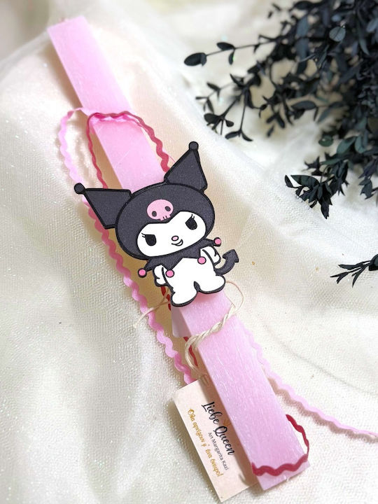 Rosa Beduftete Osterkerze Kuscheltier Kuromi Rosa Beduftete Osterkerze Kuscheltier Kuromi