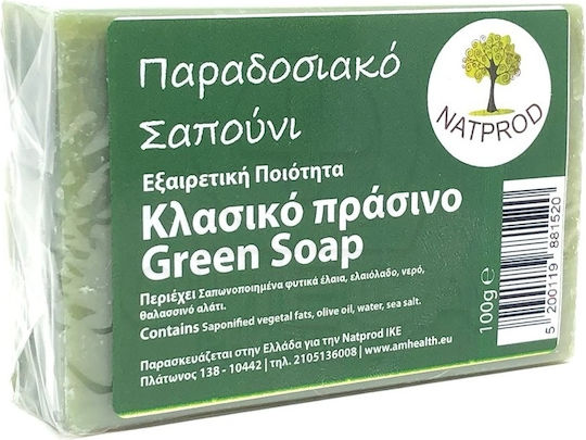 Natprod Grüne Seife mit Olivenöl 100g