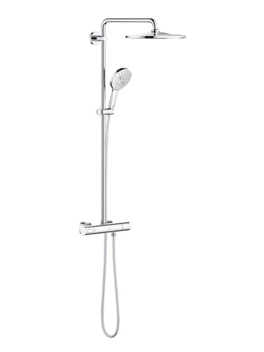 Grohe Rainshower Στήλη Ντουζ με Μπαταρία 111.8cm Ασημί Grohe Rainshower Στήλη Ντουζ με Μπαταρία 111.8cm Ασημί