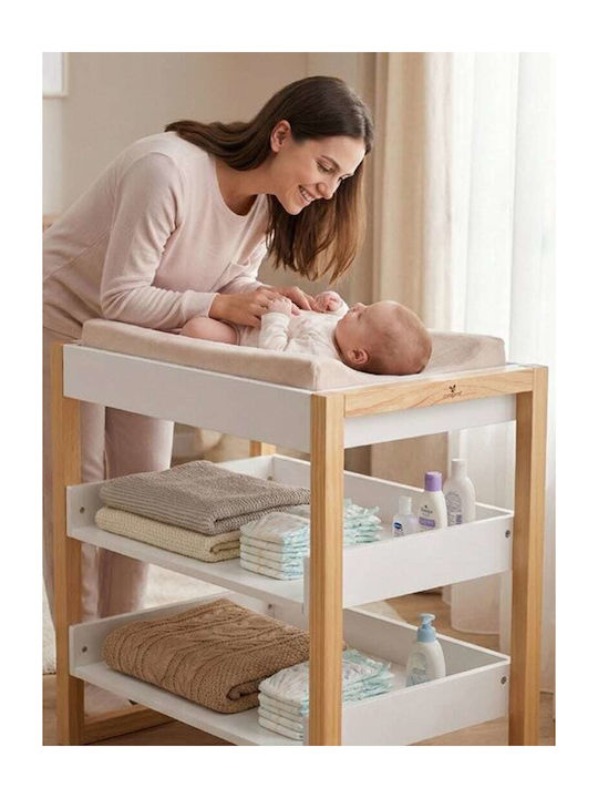 Baby Changing Table White 82x54x80cm